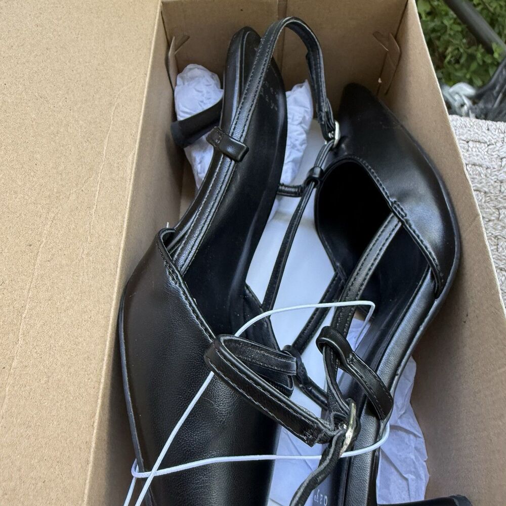 Women’s Annette Slingback Heels - A New Day Black 7.5 - Picture 6 of 12